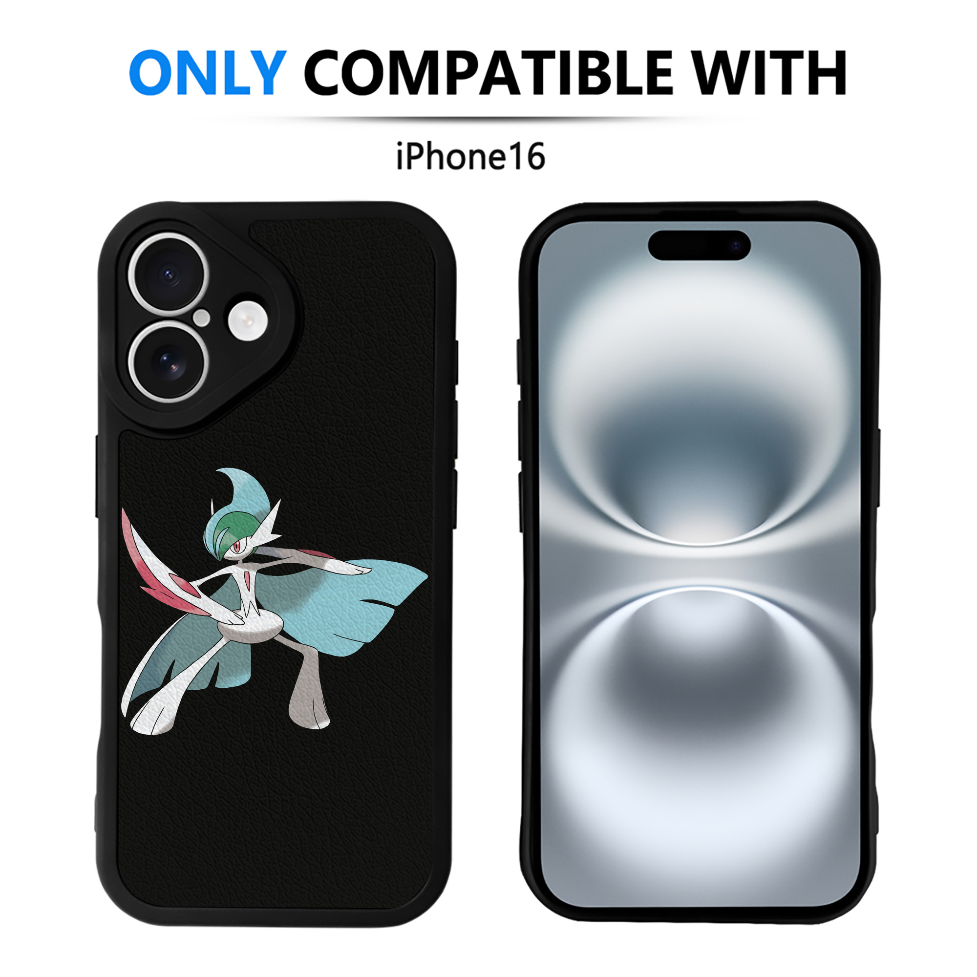 （画像用） ポケットモンスター Pokémon 【iPhone 16シリーズ対応】シリコンスマホケース（レザー調） 材質：シリコン